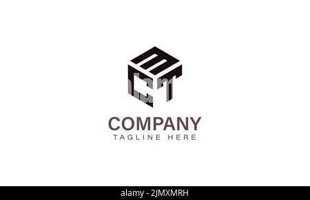 Letter MCT Logo, Three Letter Logo, Alphabet M C T Hexagon Shape Vector Icon Template Stock Vector