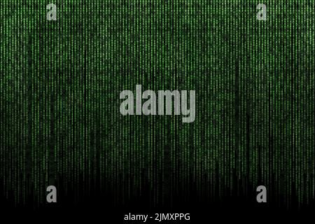 Digital green matrix background Stock Photo