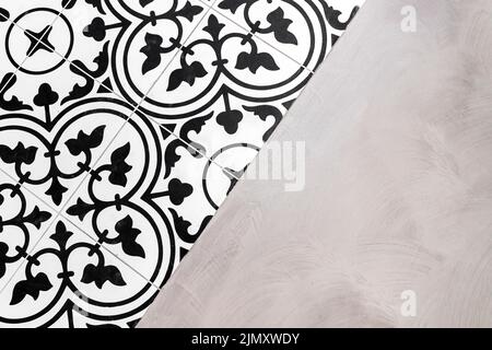 Decorated floor Stock Photo