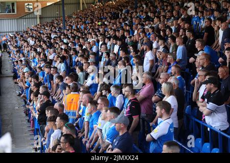 Peterborough, UK. 06th Aug, 2022. new safe standing at the London Road end at the Peterborough United v Morecambe, EFL League One match, at the Weston Homes Stadium, Peterborough, Cambridgeshire. Credit: Paul Marriott/Alamy Live News Stock Photo