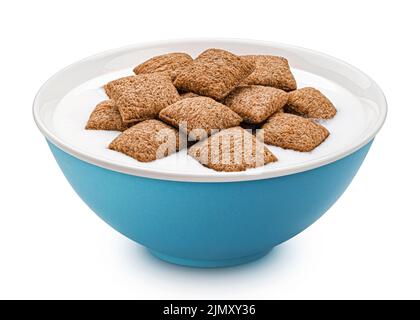 Chocolate corn pads isolated on white background Stock Photo