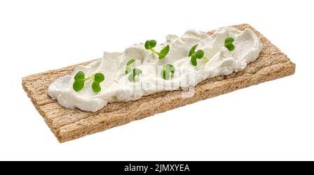 Rye crispbread isolated on white background Stock Photo