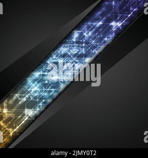 Abstract shiny hi-tech corporate vector background Stock Vector