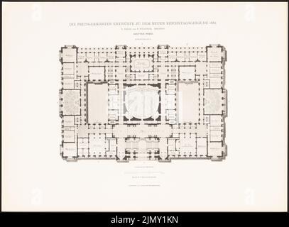 Giese & Weidner, The Prize-Redeed designs for the new Reichstag ...