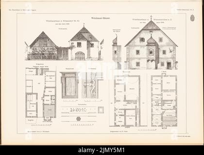 Wielemans Alexander von (1843-1911), Weinhauerhaus, Kritzendorf. Weißenkirchen. (From: The farmhouse in Austria-Hungary, ed. ) Stock Photo