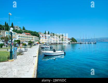 Kassiopi Harbour, Corfu, Ionian islands, Greece Stock Photo
