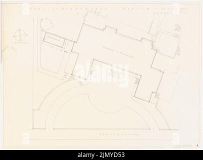 Böhmer Franz (1907-1943), Villa Joachim von Ribbentrop in Berlin-Dahlem. Conversion (1938-1938): Department 1: 200. Pencil on transparent, 30.3 x 41 cm (including scan edges) Stock Photo