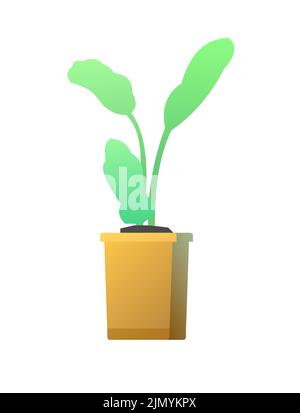 Root in box. Seedling garden plants. Sowing agricultural material. Isolated on white background. Single object icon. Vector Stock Vector