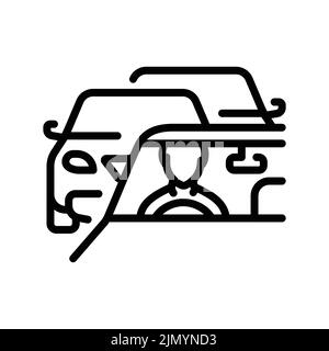 Driving line icon. Routine Stock Vector Image & Art - Alamy