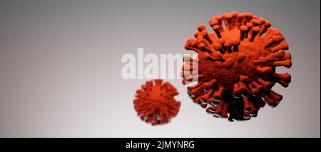 Illustration of virus cells Stock Photo