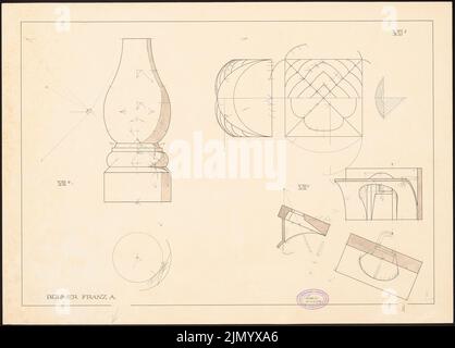 Böhmer Franz (1907-1943), performing geometry (08.03.1926): Performing geometry. Tusche aqarelles on cardboard, 50.4 x 70.3 cm (including scan edges) Stock Photo