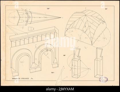 Böhmer Franz (1907-1943), performing geometry (June 10, 1926): Performing geometry. Ink on cardboard, 50.4 x 70.2 cm (including scan edges) Stock Photo