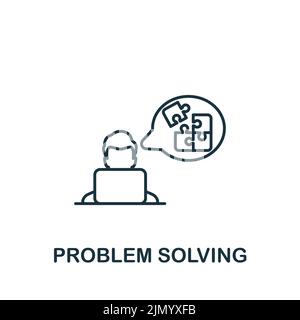 Problem Solving icon. Monochrome simple icon for templates, web design and infographics Stock Vector