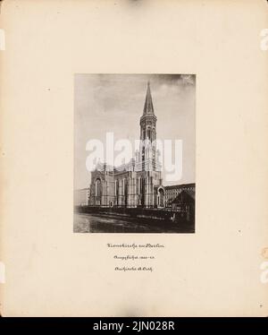 Orth August (1828-1901), Zionskirche, Berlin (1866): View. Photo, 39.5 x 33.5 cm (including scan edges) Orth August  (1828-1901): Zionskirche, Berlin Stock Photo