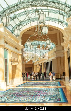 Las Vegas, USA - May 23, 2022: inside the Kalifano Forum shops in Las Vegas at the strip. Stock Photo