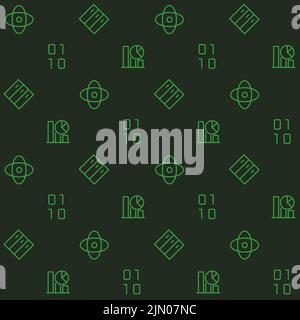 Data mining abstract seamless pattern Stock Vector