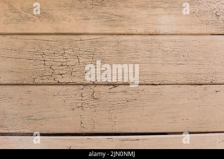 rustic background with deteriorated white painted wood texture Stock Photo
