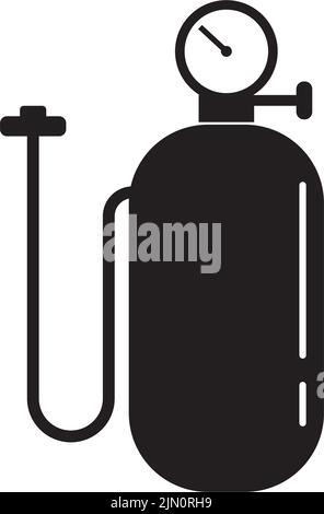 gas cylinders icon logo vector design Stock Vector