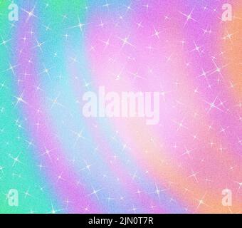 Iridescent shiny rainbow texture. Stock illustration. Stock Photo