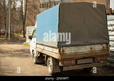 Car on road. Transport details. Car in city. Private car. Stock Photo