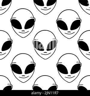 Alien face pattern Stock Photo - Alamy