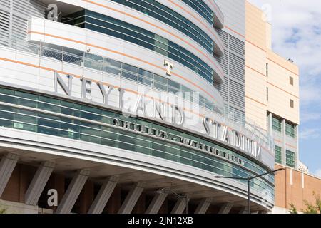 Neyland Stadium is home to the University of Tennessee Volunteer sports teams, primarily the football team. Stock Photo