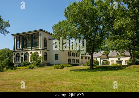 Castle Tucker House on High street in Wiscasset Maine Stock Photo