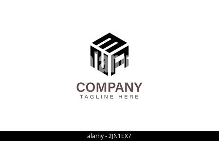 Letter MNR Logo, Three Letter Logo, Alphabet M N R Hexagon Shape Vector Icon Template Stock Vector