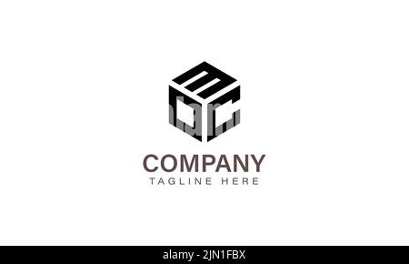 Letter MOC Logo, Three Letter Logo, Alphabet M O C Hexagon Shape Vector Icon Template Stock Vector