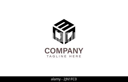 Letter MOD Logo, Three Letter Logo, Alphabet M O D Hexagon Shape Vector Icon Template Stock Vector