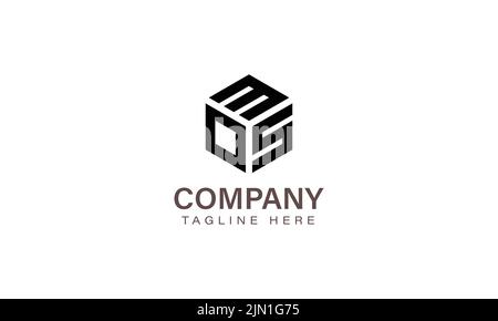 Letter MOS Logo, Three Letter Logo, Alphabet M O S Hexagon Shape Vector Icon Template Stock Vector