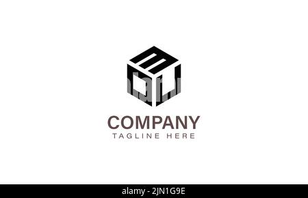 Letter MOU Logo, Three Letter Logo, Alphabet M O U Hexagon Shape Vector Icon Template Stock Vector