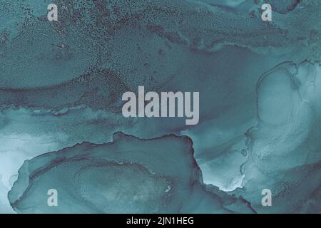 Beautiful abstract turquoise dark background Stock Photo