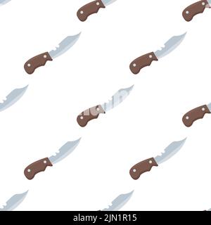 Knife seamless pattern for your background design Stock Vector