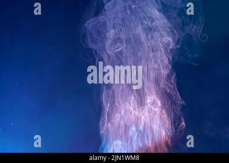 Smoke photographed in the studio with copy space and background Stock Photo