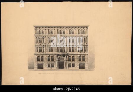 Knoblauch Gustav (1833-1916), residential building Heinrich Keibel II, Berlin: View. Ink on paper, 39.9 x 61.5 cm (including scan edges) Stock Photo