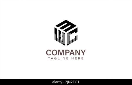 Letter MWC Logo, Three Letter Logo, Alphabet M W C Hexagon Shape Vector Icon Template Stock Vector
