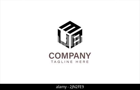 Letter MUB Logo, Three Letter Logo, Alphabet M U B Hexagon Shape Vector Icon Template Stock Vector
