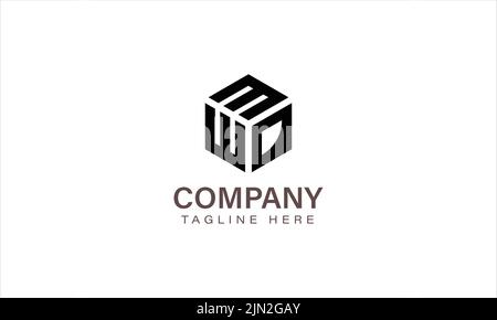 Letter MWD Logo, Three Letter Logo, Alphabet M W D Hexagon Shape Vector Icon Template Stock Vector