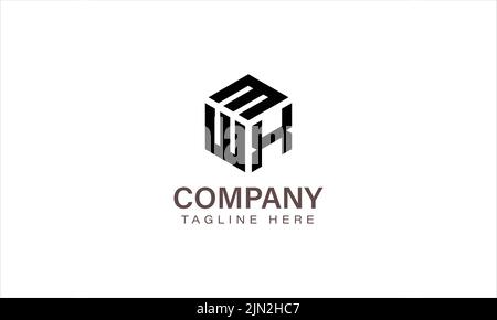 Letter MWX Logo, Three Letter Logo, Alphabet M W X Hexagon Shape Vector Icon Template Stock Vector