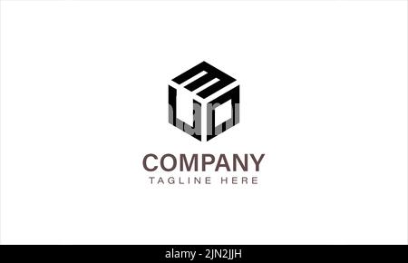 Letter MUO Logo, Three Letter Logo, Alphabet M U O Hexagon Shape Vector Icon Template Stock Vector