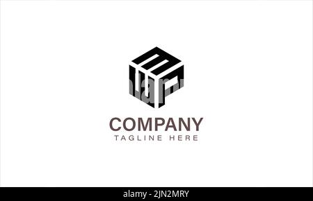 Letter MWP Logo, Three Letter Logo, Alphabet M W P Hexagon Shape Vector Icon Template Stock Vector