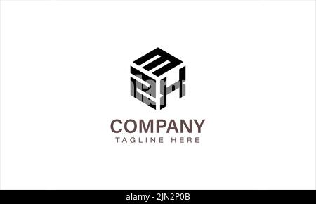 Letter MZX Logo, Three Letter Logo, Alphabet M Z X Hexagon Shape Vector Icon Template Stock Vector
