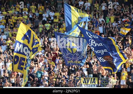 December 8, 2022, Modena, Italy: Modena, Italy, Alberto Braglia stadium,  December 08, 2022, Fans of Modena