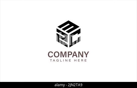 Letter MZC Logo, Three Letter Logo, Alphabet M Z C Hexagon Shape Vector Icon Template Stock Vector