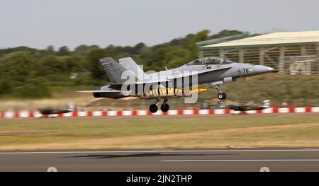 Spanish Air Force, McDonnell Douglas F/A-18 Hornet, at the Royal International Air Tattoo Stock Photo