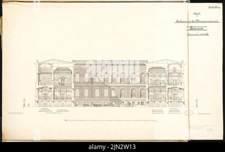 Hoffmann Ludwig (1852-1932): Expansion of the Museum Island, Berlin. Schinkel competition 1882 Stock Photo