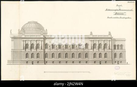 Hoffmann Ludwig (1852-1932): Expansion of the Museum Island, Berlin. Schinkel competition 1882 Stock Photo