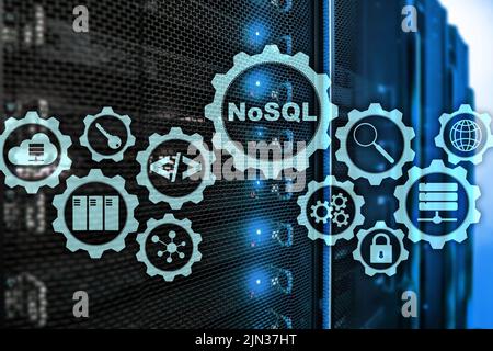 NoSQL. Structured Query Language. Database Technology Concept. Server ...