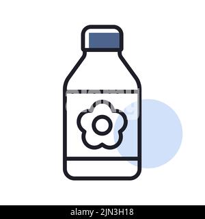 Garden packing bottle of fertilizer vector icon. Graph symbol for agriculture, garden and plants web site and apps design, logo, app, UI Stock Vector